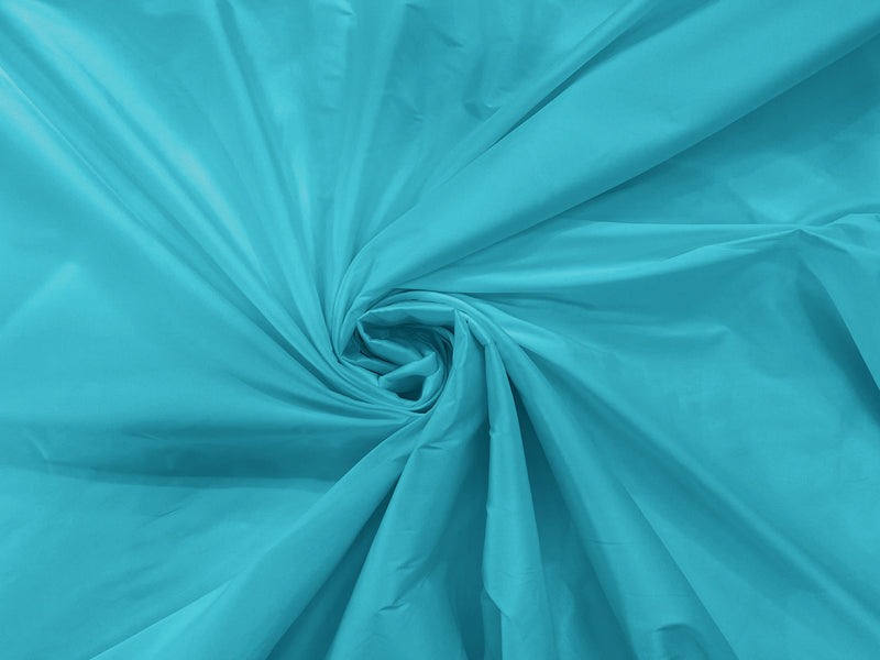 Aqua Blue - 100% Polyester Imitation Silk Taffeta Fabric 55" Wide/Costume/Dress/Cosplay/Wedding.
