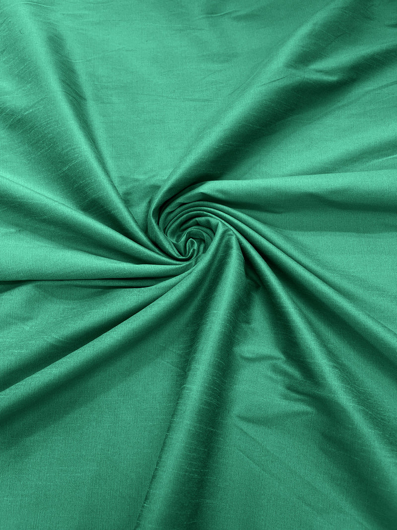 Aquamarine - Polyester Dupioni Faux Silk Fabric/ 55” Wide/Wedding Fabric/Home Decor.
