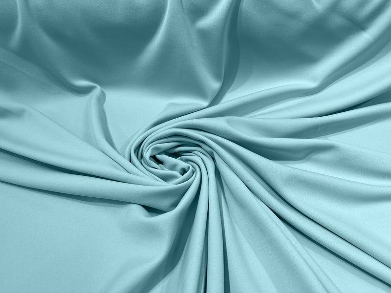 Aqua Stretch Double Knit Scuba Fabric Wrinkle Free/ 58" Wide 100%Polyester ByTheYard.
