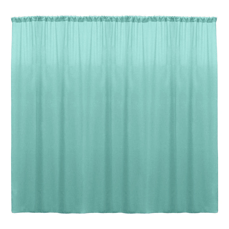 Backdrop Drape Curtain 10 Feet Wide x 20 Feet High, Polyester Poplin SEAMLESS 1 Panel.