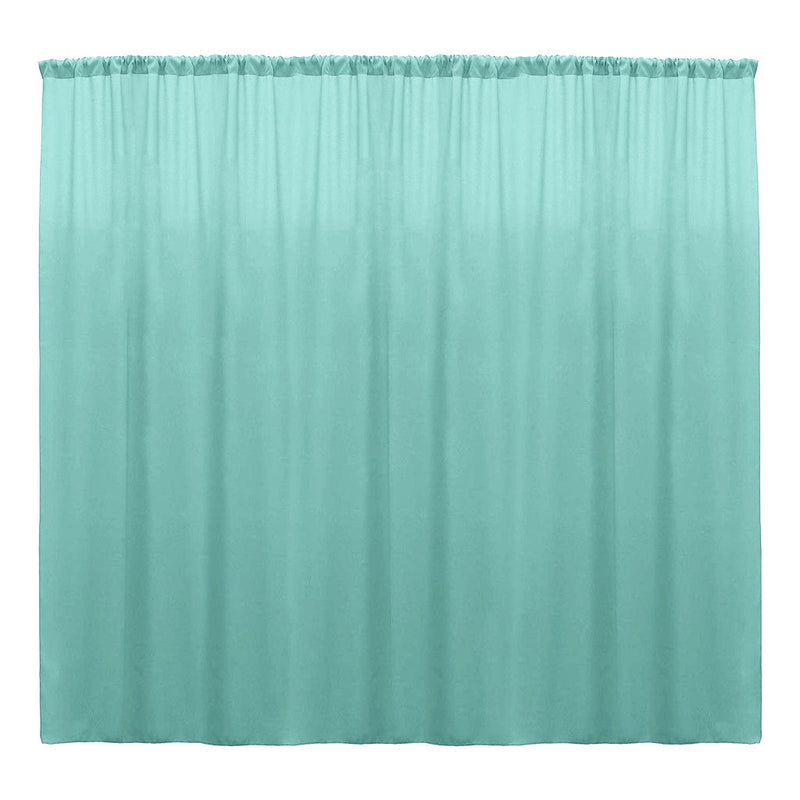 Aqua - Backdrop Drape Curtain, Polyester Poplin SEAMLESS 1 Panel.