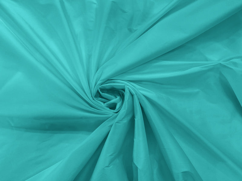 Aquamarine - 100% Polyester Imitation Silk Taffeta Fabric 55" Wide/Costume/Dress/Cosplay/Wedding.