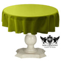 Tablecloth Solid Dull Bridal Satin Overlay for Small Coffee Table Seamless. (54" Round)