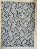 HEAVY BEADED LEAF DESIGN ON A MESH FABRIC (By The Yard)