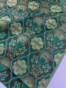 METALLIC CROSS/CHALIS JACQUARD FABRIC (by the yard)