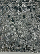 HABISCOUS SEQUIN STRETCH MESH FABRIC (By The Yard)