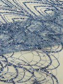 Luxury Chain Geometric Beaded Lace, by The Yard.