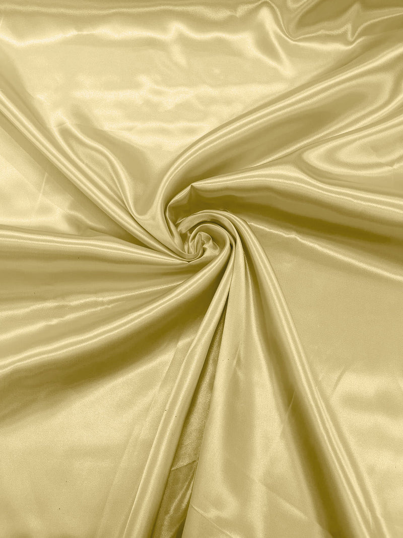 Banana - Shiny Charmeuse Satin Fabric for Wedding Dress/Crafts Costumes/58” Wide /Silky Satin