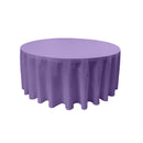 132" ROUND POLY POPLIN TABLECLOTH