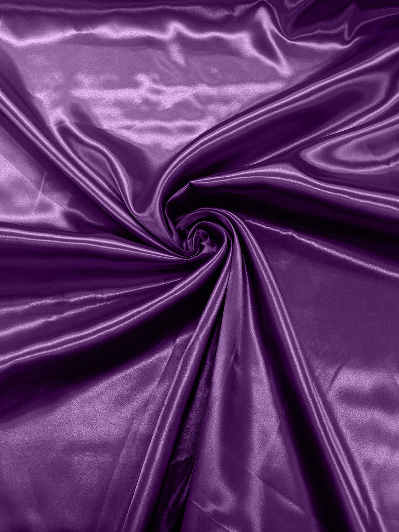 Barney - Shiny Charmeuse Satin Fabric for Wedding Dress/Crafts Costumes/58” Wide /Silky Satin