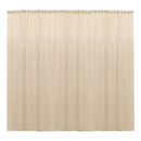 Backdrop Drape Curtain 10 Feet Wide x 6 Feet High, Polyester Poplin SEAMLESS 1 Panel.