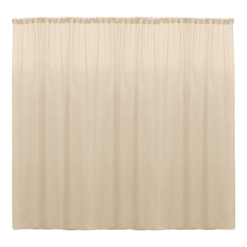 Backdrop Drape Curtain 10 Feet Wide x 15 Feet High, Polyester Poplin SEAMLESS 1 Panel.