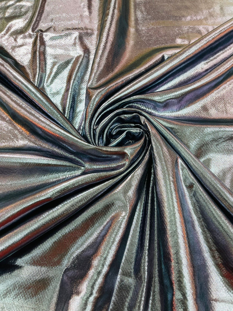 METALLIC LAME FOIL SPANDEX (by the yard)