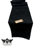 Jacquard Satin Roses Runner, Party Supply / Wedding / Decoration (14" Wide x 72" Long).