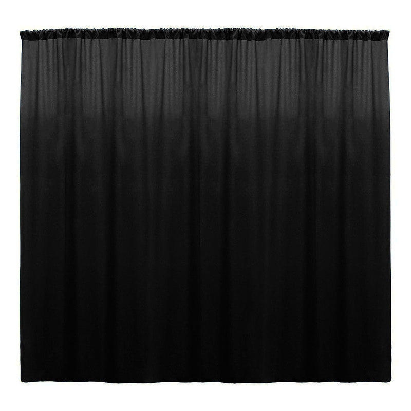 Backdrop Drape Curtain 10 Feet Wide x 10 Feet High, Polyester Poplin SEAMLESS 1 Panel.