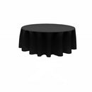 84" ROUND POLY POPLIN SEAMLESS TABLECLOTH