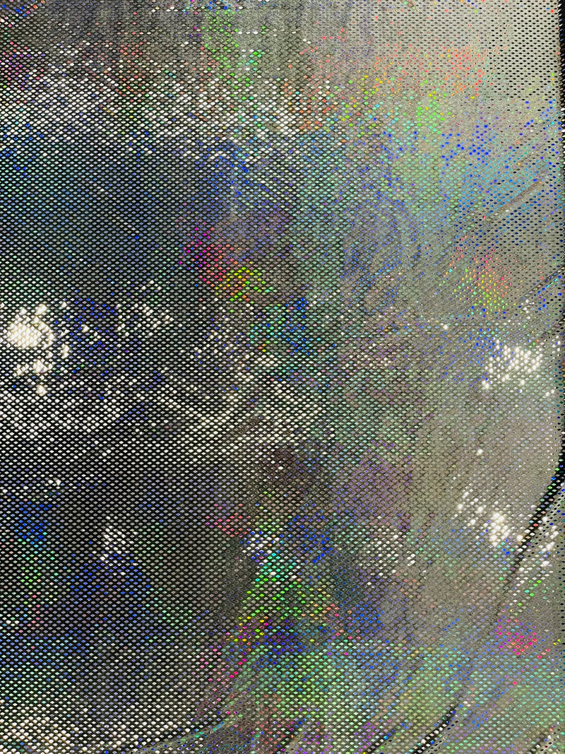 Geometric Foil Velvet Stretch, by The Yard.