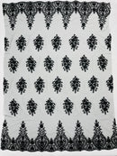 Classic Beaded Damask Lace, by The Yard.