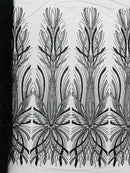 Palm Beaded Damask Design Fabric, by The Yard. (Copy)