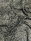 Sequin Eyelash Fringe Design Fabric, (By The Yard)