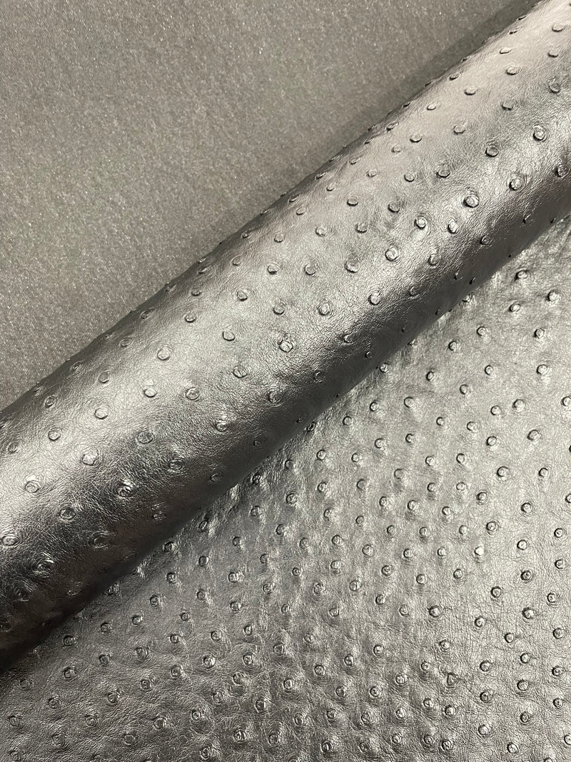 Classic Ostrich Upholstery Vinyl Fabric / Faux Leather Accessories Crafting Apparel Upholstery Vinyl Fabric 54" Wide.