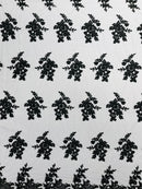 Eva Luxury Beaded Floral Lace, by The Yard.