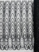 Luxury Chain Geometric Beaded Lace, by The Yard.