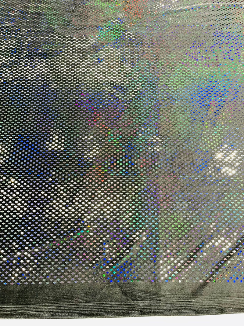 Geometric Foil Velvet Stretch, by The Yard.