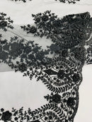 Classic Beaded Damask Lace, by The Yard.