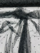 Pearl Glitter Studded Mesh, 2-Way Stretch Shimmer Mesh Fabric, Sold by the yard.