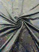 Geometric Foil Velvet Stretch, by The Yard.