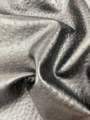 Classic Ostrich Upholstery Vinyl Fabric / Faux Leather Accessories Crafting Apparel Upholstery Vinyl Fabric 54" Wide.