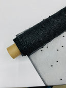 Pearl Glitter Studded Mesh, 2-Way Stretch Shimmer Mesh Fabric, Sold by the yard.