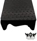 Square Tablecloth Roses Jacquard Satin Overlay for Small Coffee Table Seamless. (58" Inches x 58" Inches)