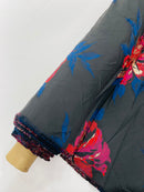 Multi Floral Color Jacquard Satin, Sold by The Yard.