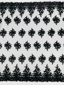 CORDED LACE 3D FLORAL (by the yard)