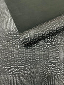 Metallic Gator Vinyl Fabric 54" Wide / Upholstery Crafting Accessories Applications Faux Leather PVC.