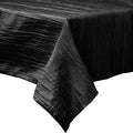 Rectangular Light Weight Accordion Design Crushed Taffeta Seamless Table Overlay. (58" Inches x 72" Inches)