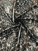 SWORD SEQUIN MESH FABRIC (By The Yard)