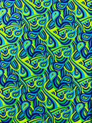 Retro Paisley Spandex, by The Yard.