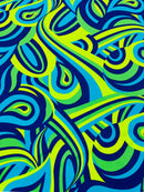 Retro Paisley Spandex, by The Yard.