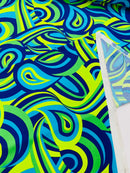 Retro Paisley Spandex, by The Yard.