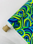 Retro Paisley Spandex, by The Yard.