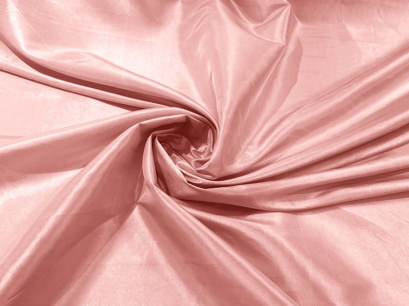 Blush Peach Solid Taffeta Fabric/ Taffeta Fabric By the Yard/ Apparel, Costume, Dress, Cosplay, Wedding.