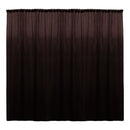 Backdrop Drape Curtain 10 Feet Wide x 6 Feet High, Polyester Poplin SEAMLESS 1 Panel.
