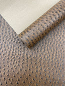 Classic Ostrich Upholstery Vinyl Fabric / Faux Leather Accessories Crafting Apparel Upholstery Vinyl Fabric 54" Wide.