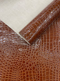 Shiny Alligator 3D Embossed Vinyl Fabric, 54" Wide Upholstery Crafting Accessories Applications