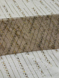 Glitter Rhinestone Fabric Invisible Mesh by The Yard.