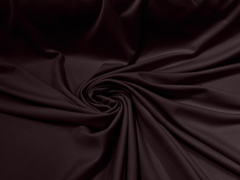 Brown Stretch Double Knit Scuba Fabric Wrinkle Free/ 58" Wide 100%Polyester ByTheYard.
