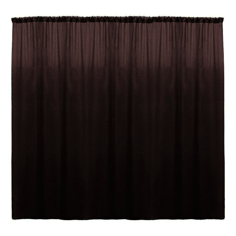 Backdrop Drape Curtain 10 Feet Wide x 10 Feet High, Polyester Poplin SEAMLESS 1 Panel.